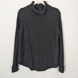 L.L. Bean Dark Gray Turtleneck Sweater